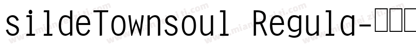 sildeTownsoul Regula字体转换